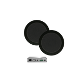 WIFI-AUDIOSYSTEEM (AIRPLAY + DLNA) 30 WATT, INCL TWIST SPEAKERS ZWART (135 MM). 230V/12V, LAN / WLAN